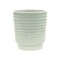 Contemporary Home Living 5.5" Green Round Ripple Tapered Planter